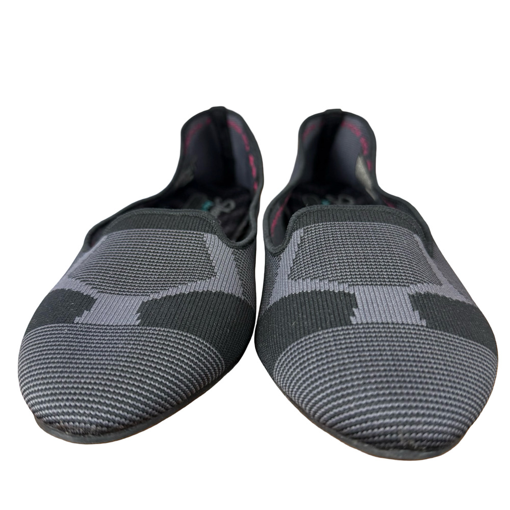 Skechers Cleo Sherlock Geo-Knit Fabric Slip On Flats Shoes Gray Black sz 7.5 - Picture 7 of 16